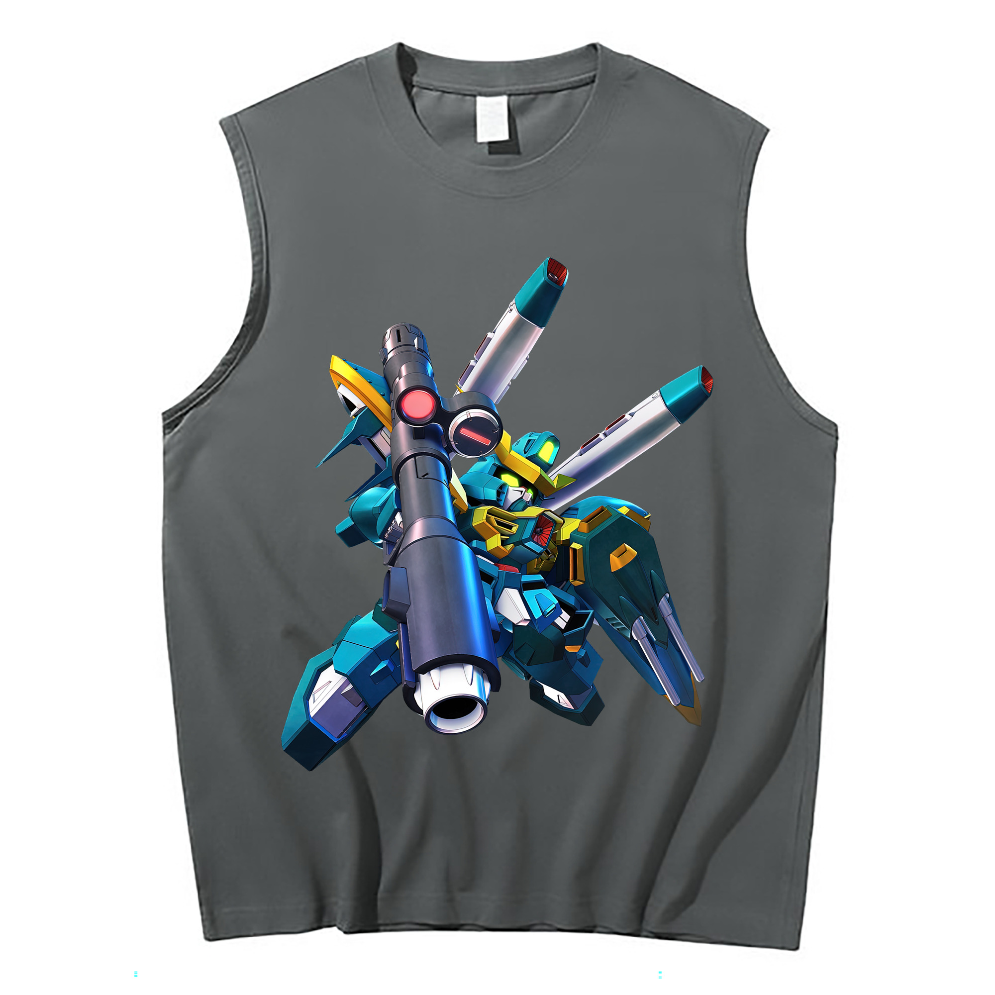 （画像用） 機動戦士ガンダム Mobile Suit Gundam コットン100％タンクトップ（フロントプリント）